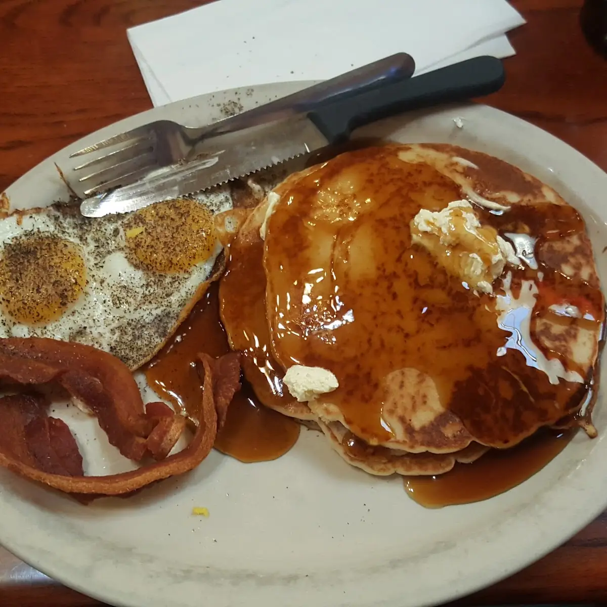 Pancakes Eggs Bacon