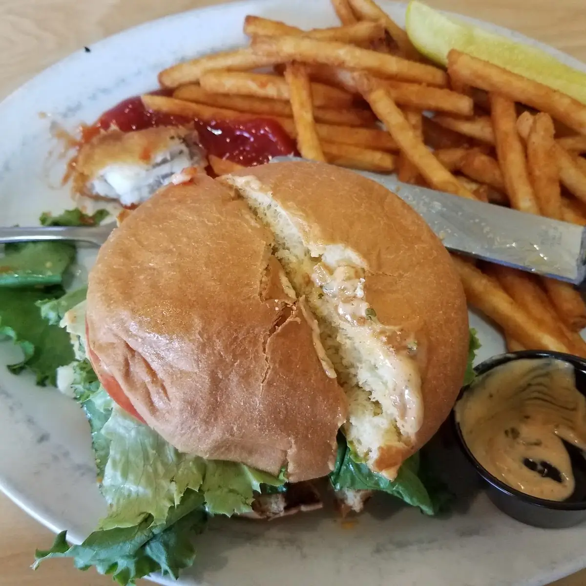 Creole Fish Sandwich