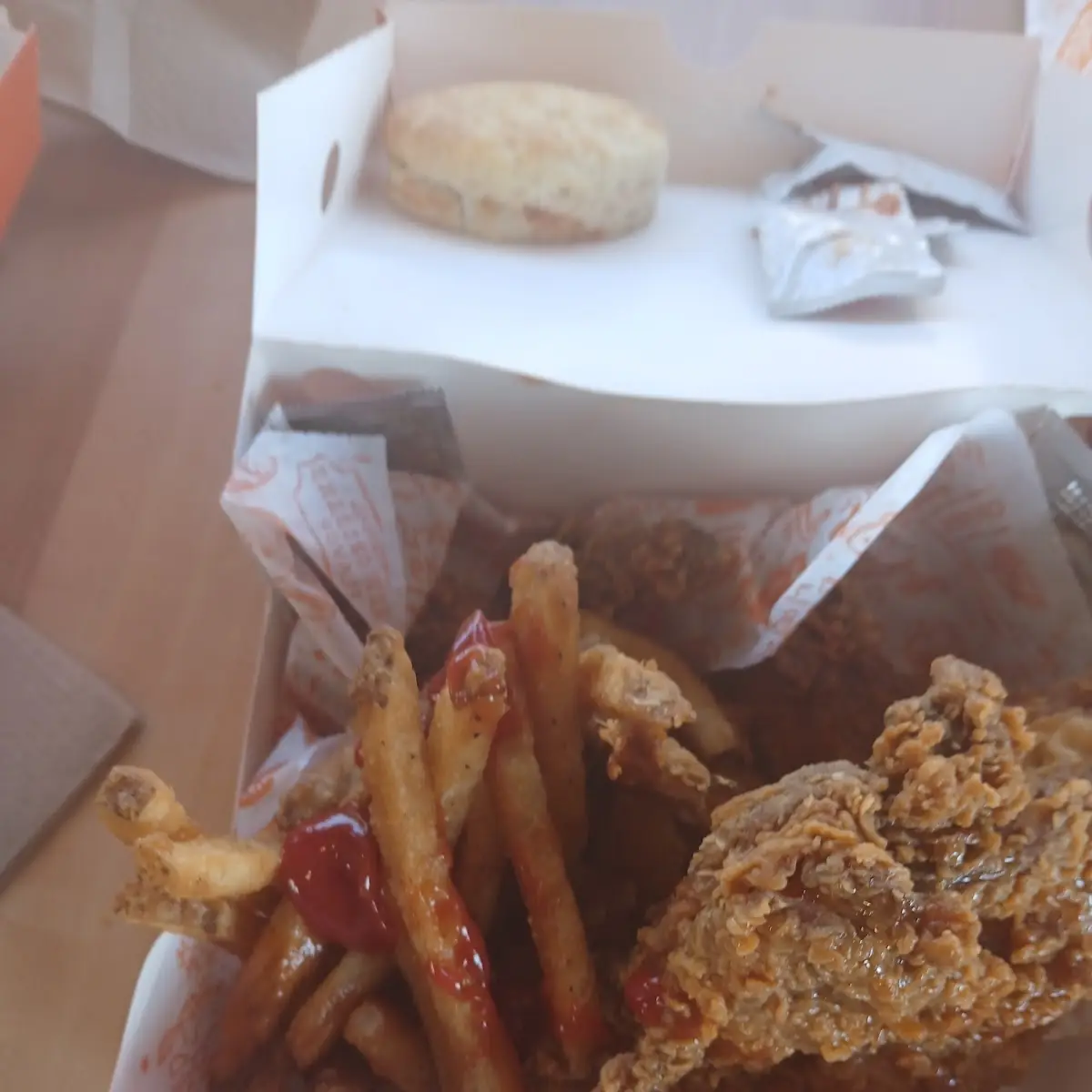 Fried Chicken and Fries