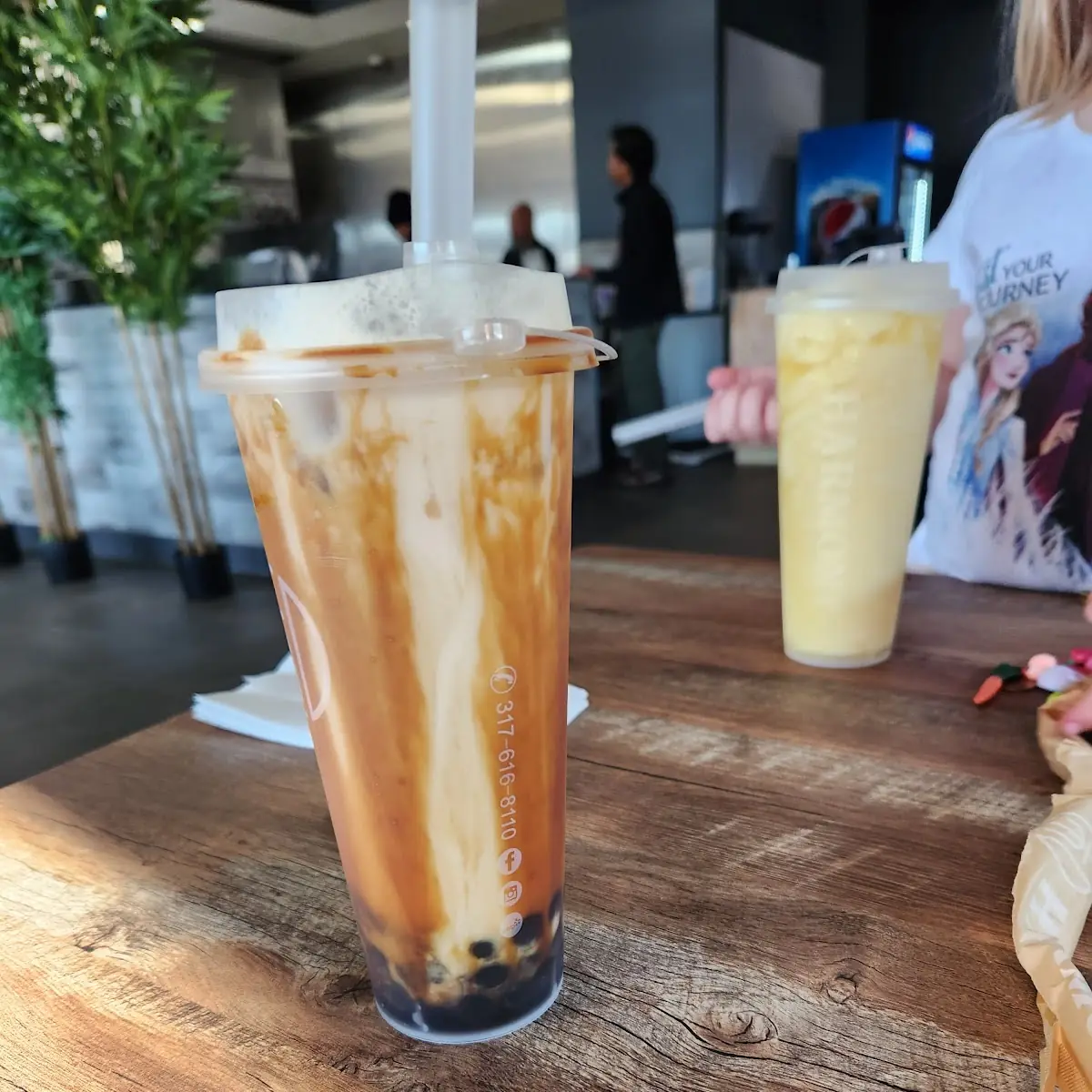 Oreo and Milk Foam Caramel Bubble Tea