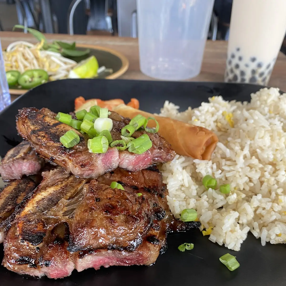 Short Rib Beef Rice Plater