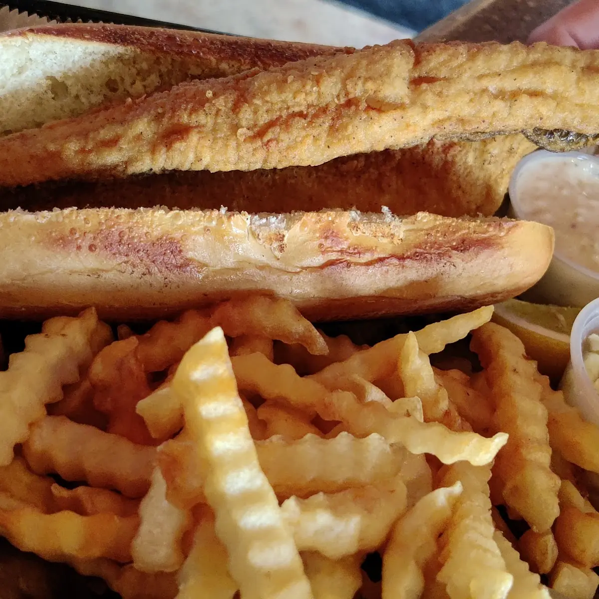 Walleye Sandwich Dinner