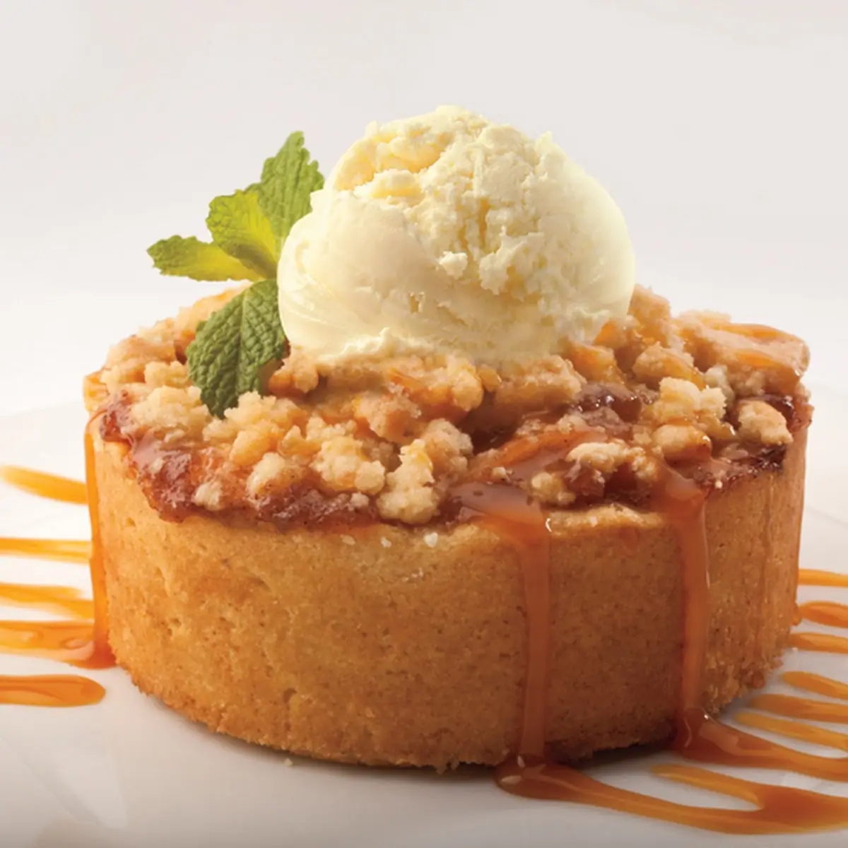 Warm Apple Crumb Tart