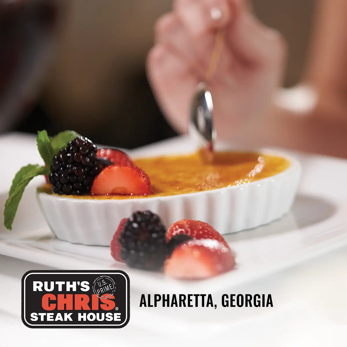 With Our Classic Creme Brulee