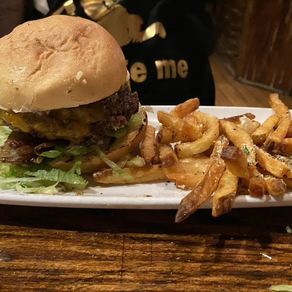Bacon Cheeseburger with Fries