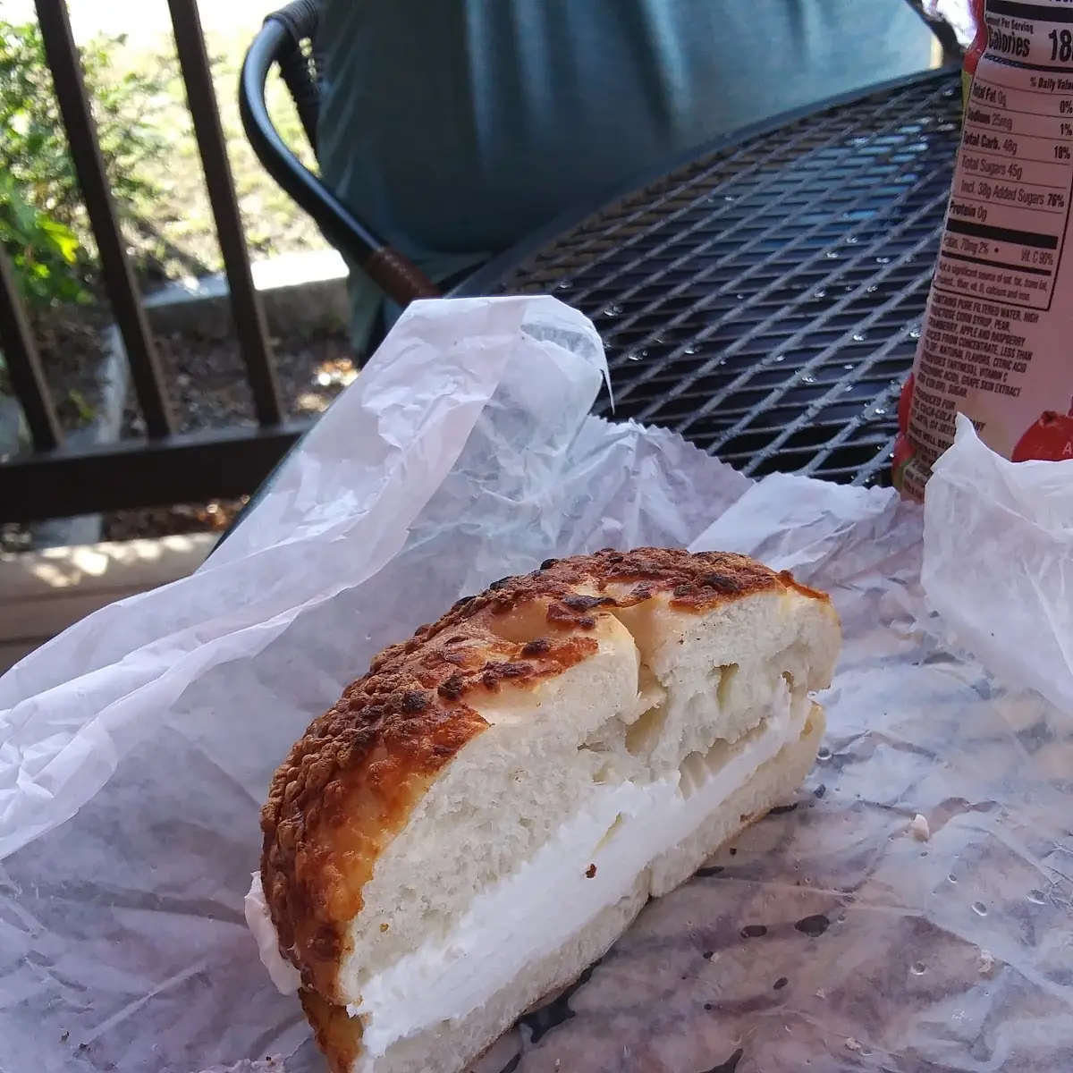 Asiago Bagel with Cream Cheese