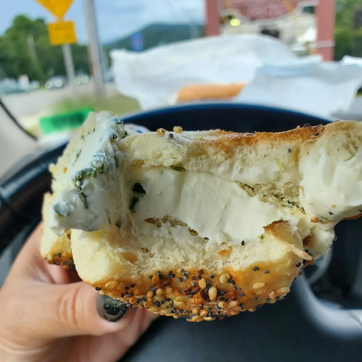 Everything Bagel with Cream Cheese