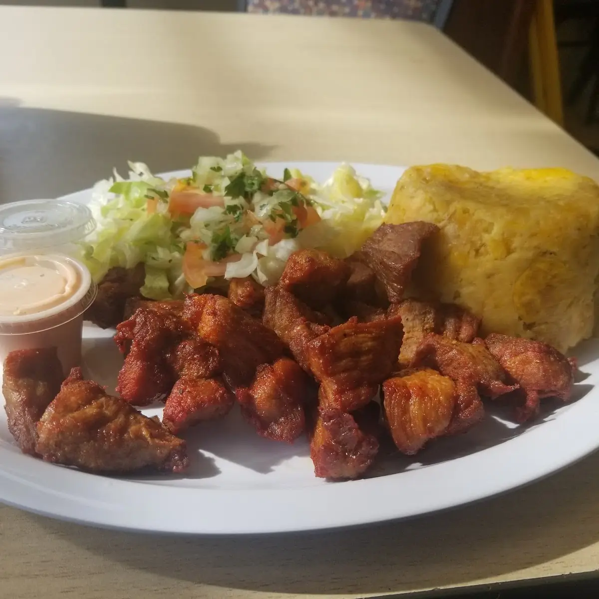 Mofongo with Fried Pork