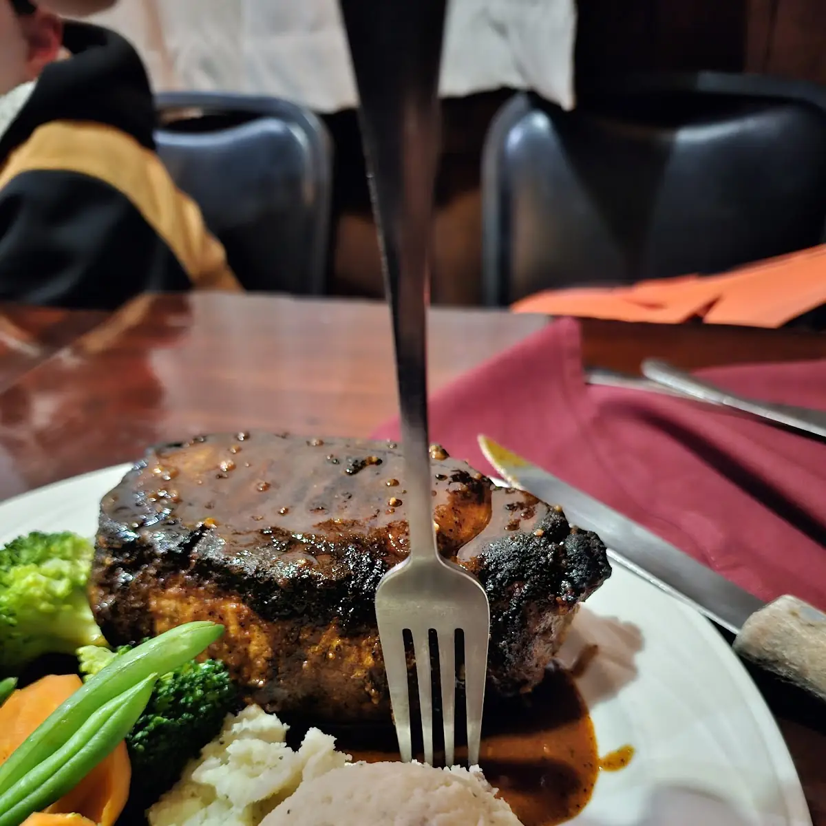 2 Inch Thick Boneless Pork Chop Dinner