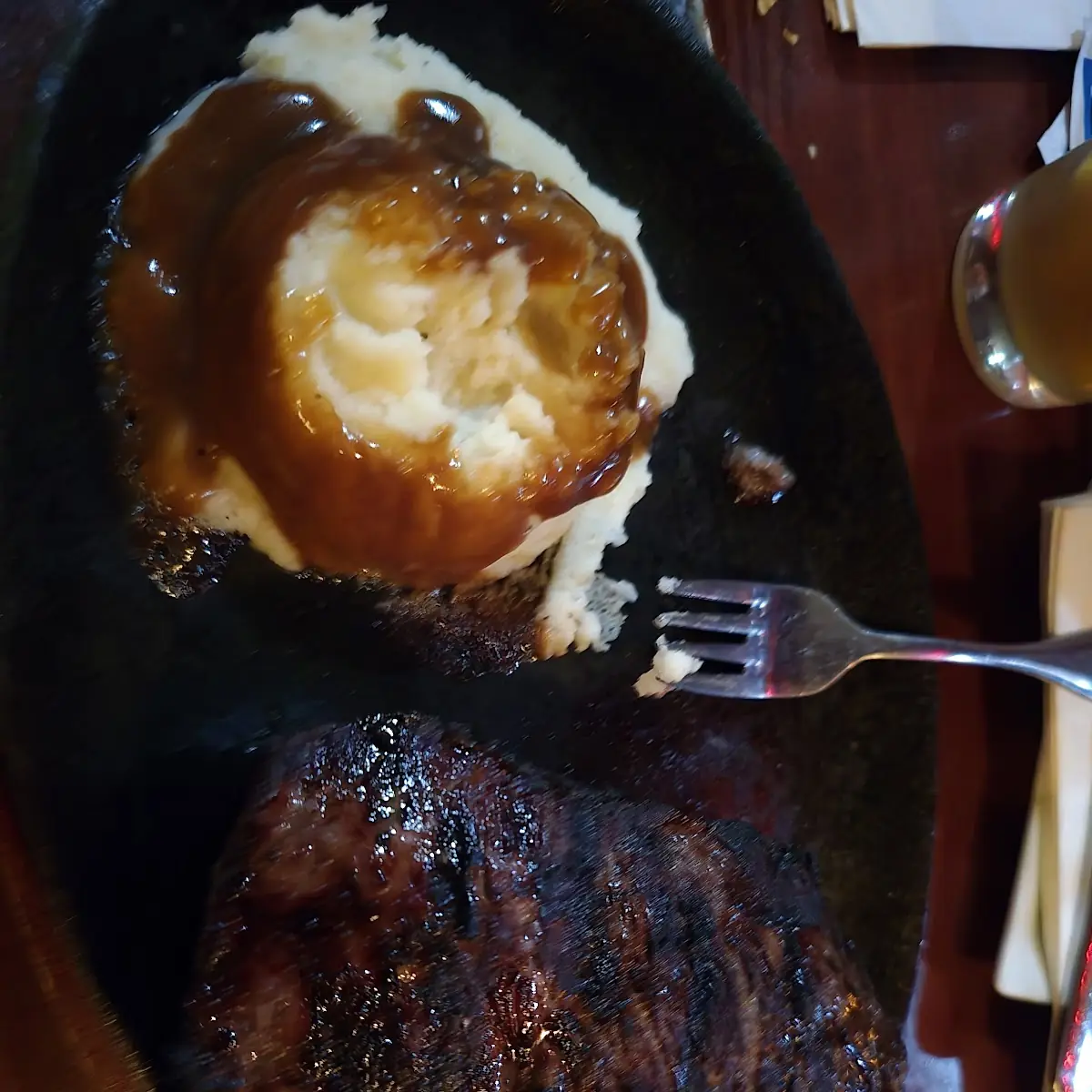 New York Strip and Mashed Potatoes