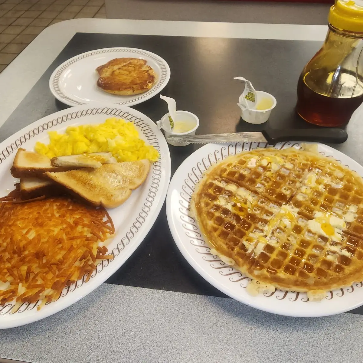 Classic Waffle Home Fries and Eggs