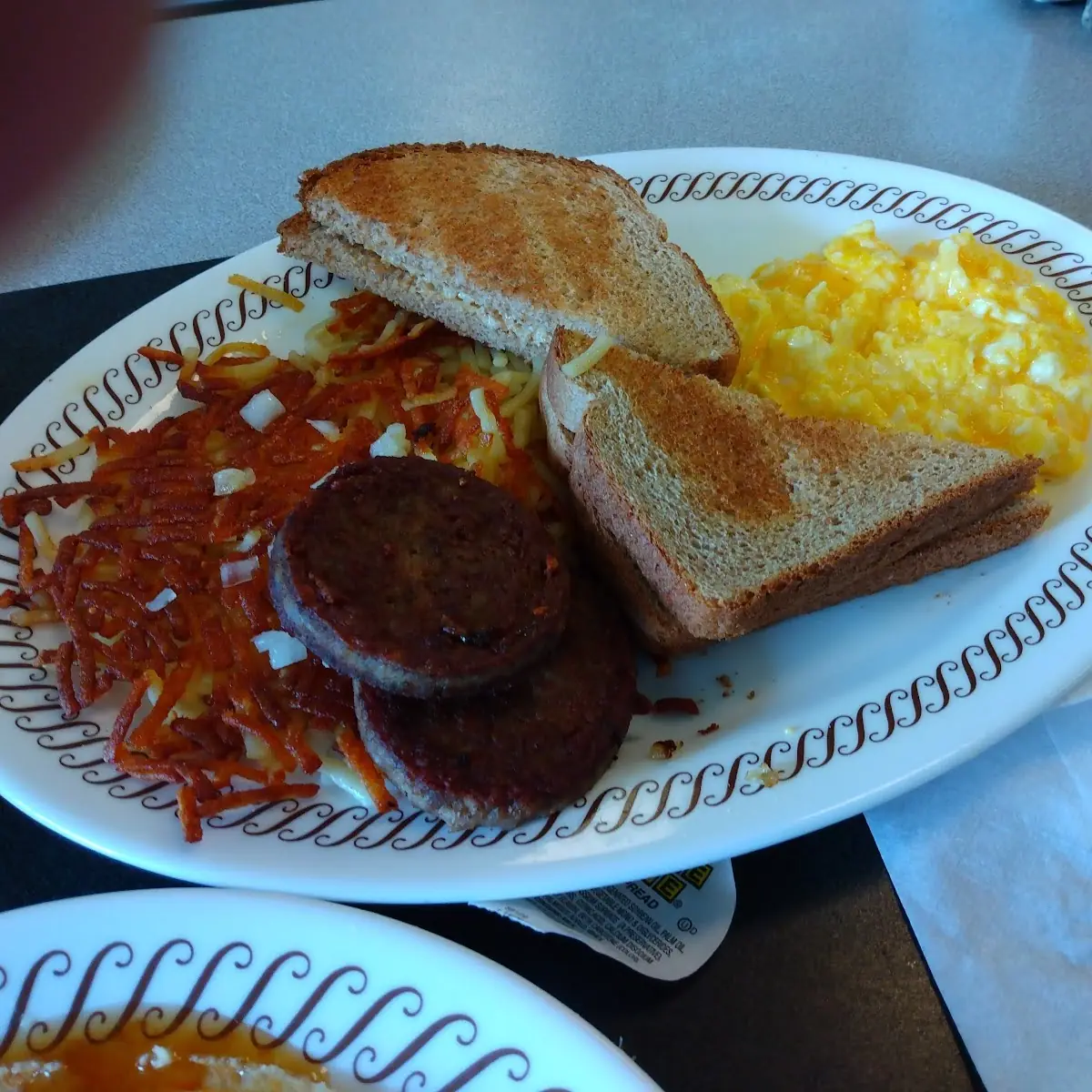 Egg Hash Browns & Sausage Patties