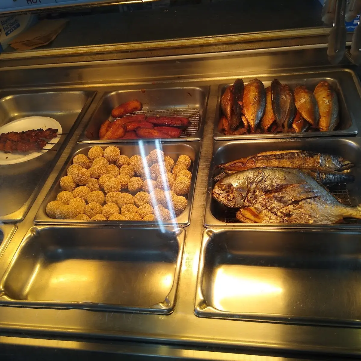 Fried Fish Sesame Ball with Sweet Bean Paste Inside