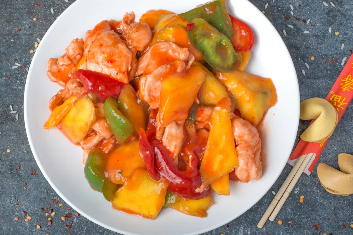 Sweet & Sour Chicken or Pork Pork Fried Rice