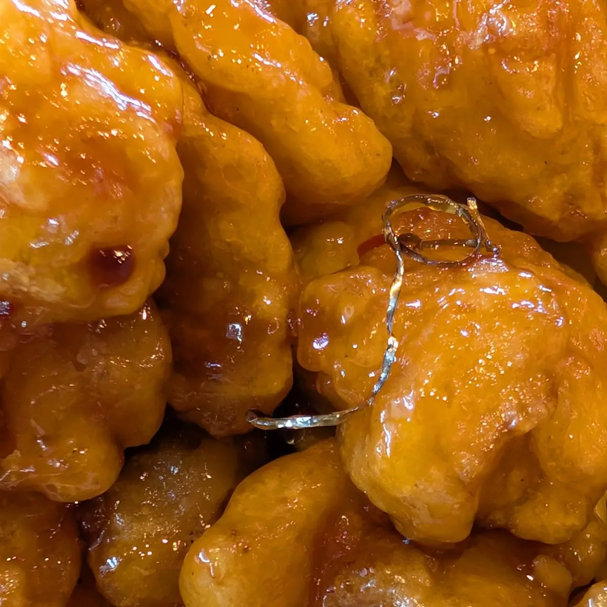 Orange Chicken with Metal