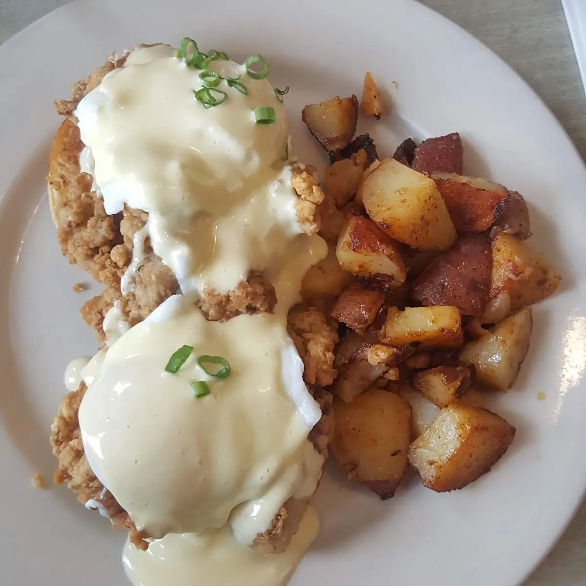 Eggs Benedict Fried Oyster