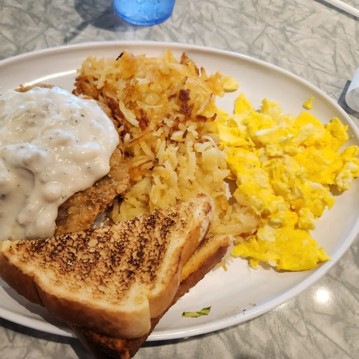 Country Fried Steak and Eggs