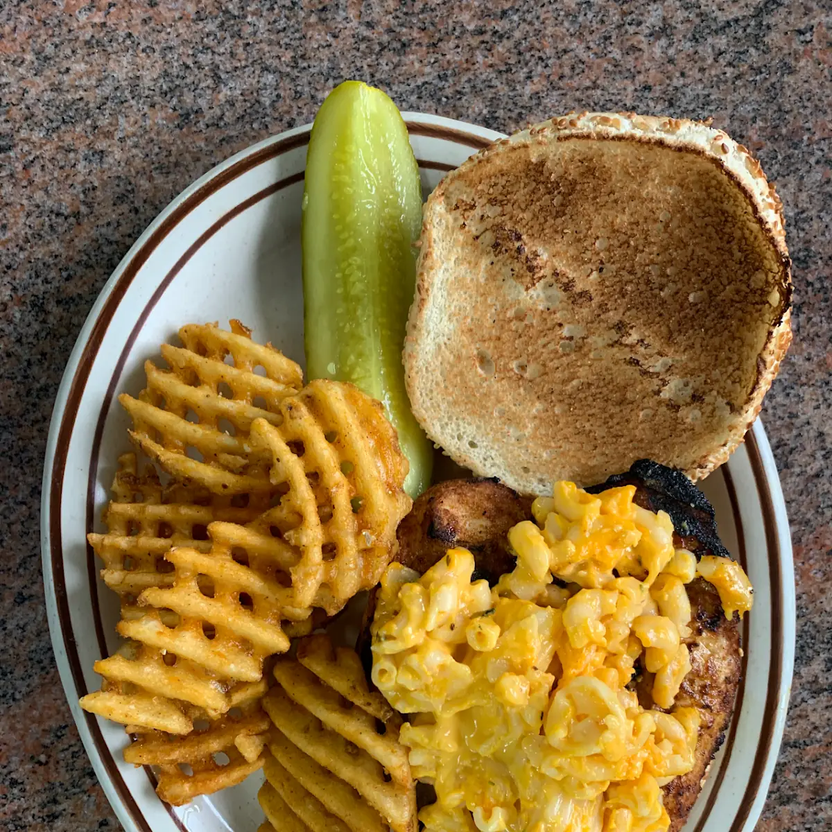 Grill Chicken Waffle Fries