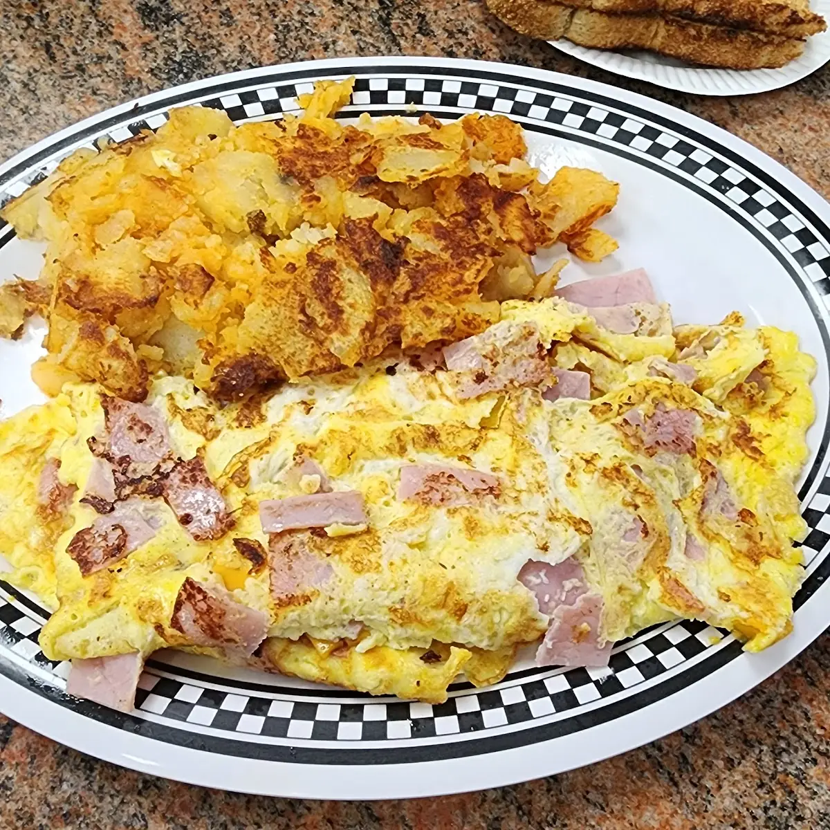Ham & Swiss Cheese Omelette