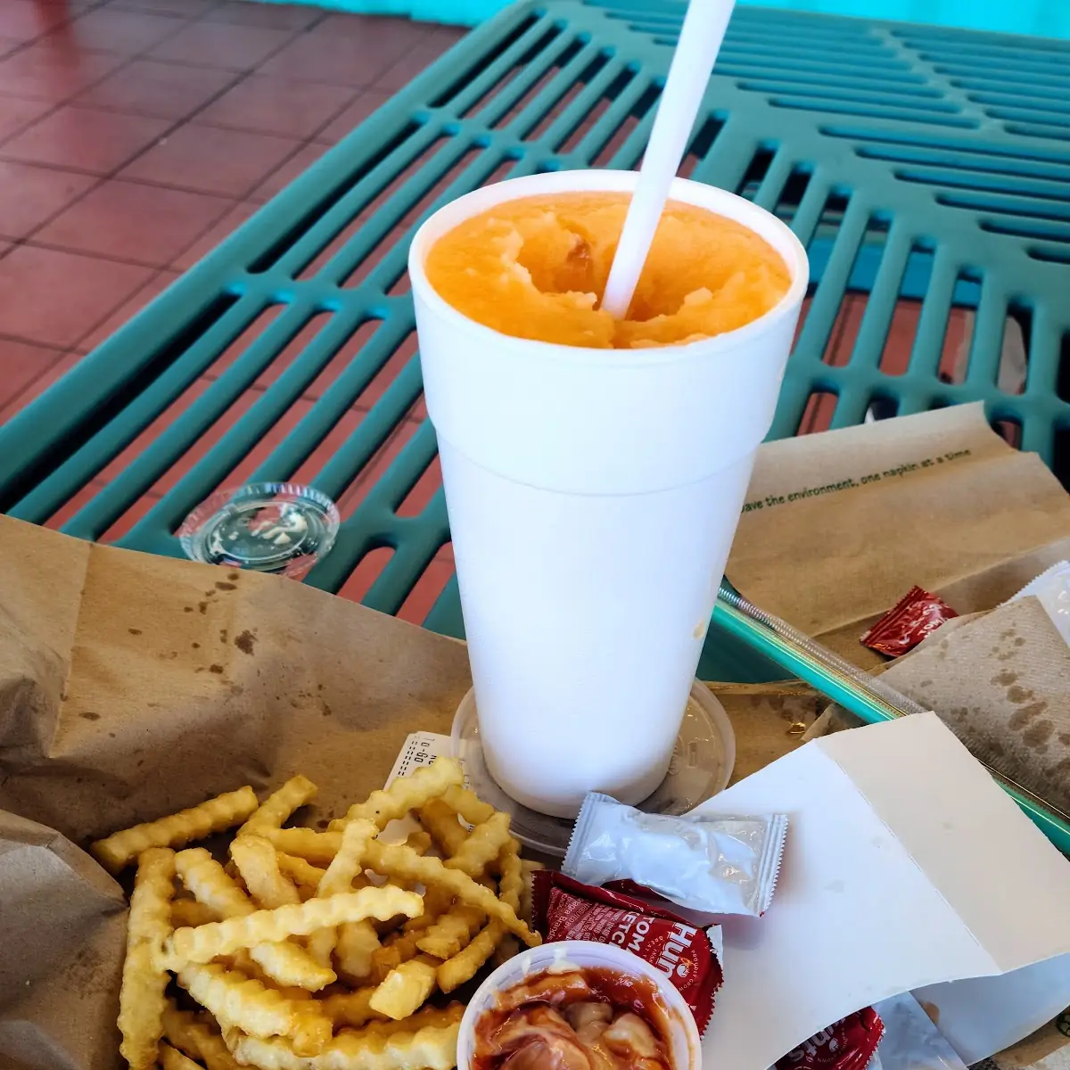 Orange Dream and Crispy Fries