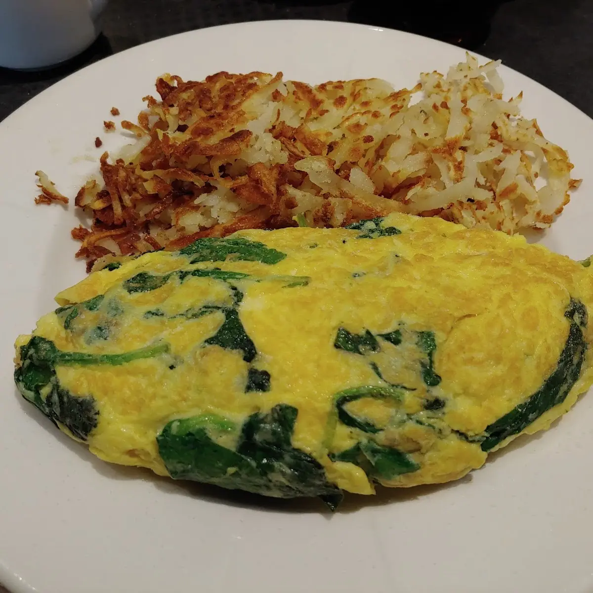 Spinach and Feta Cheese Omelette