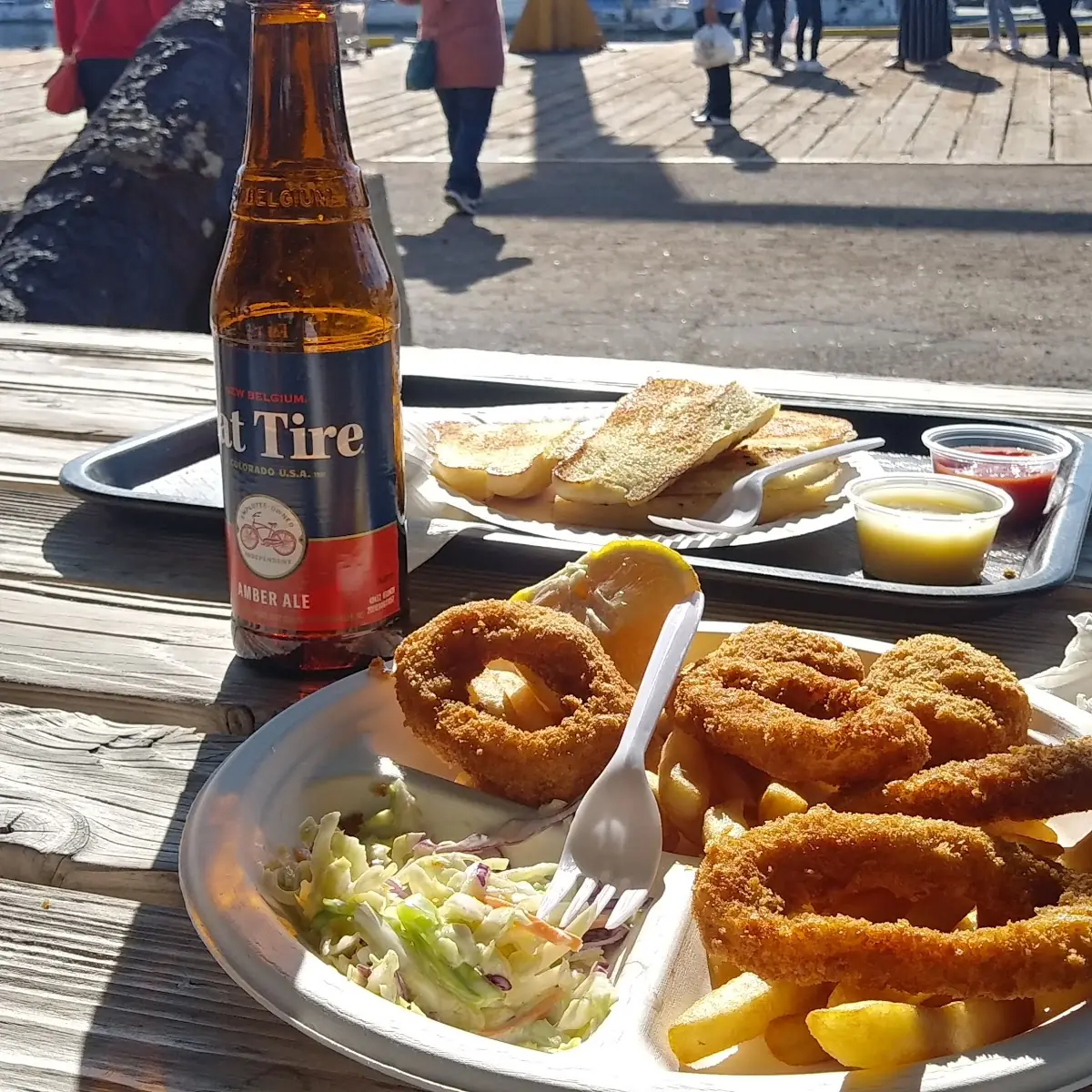 Fried Calamari and Oysters N Chips