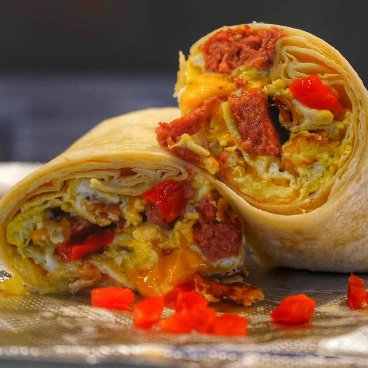 Bacon Egg & Cheddar Burrito