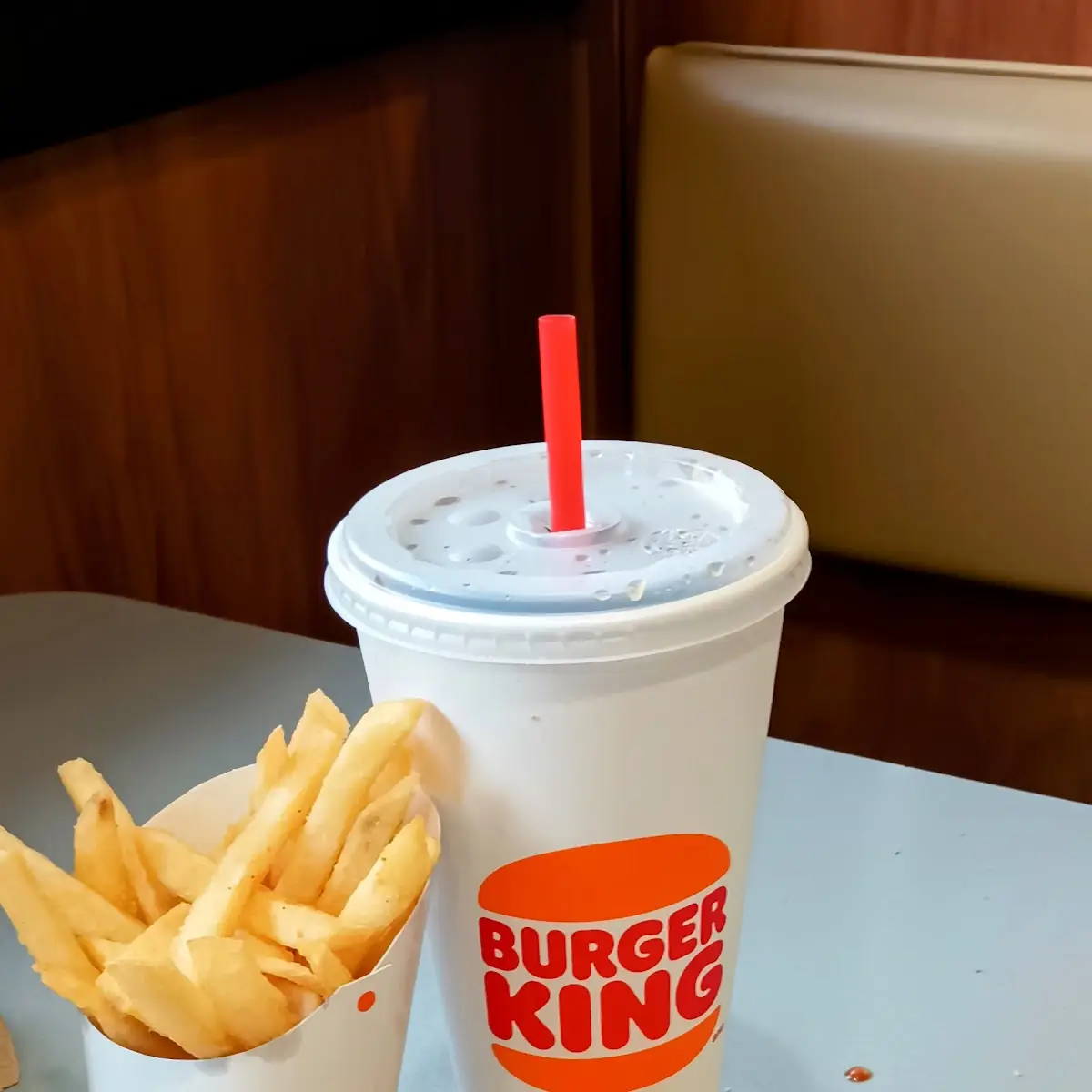 Bacon Cheeseburgers & Chicken Nuggets & Fries & Drink