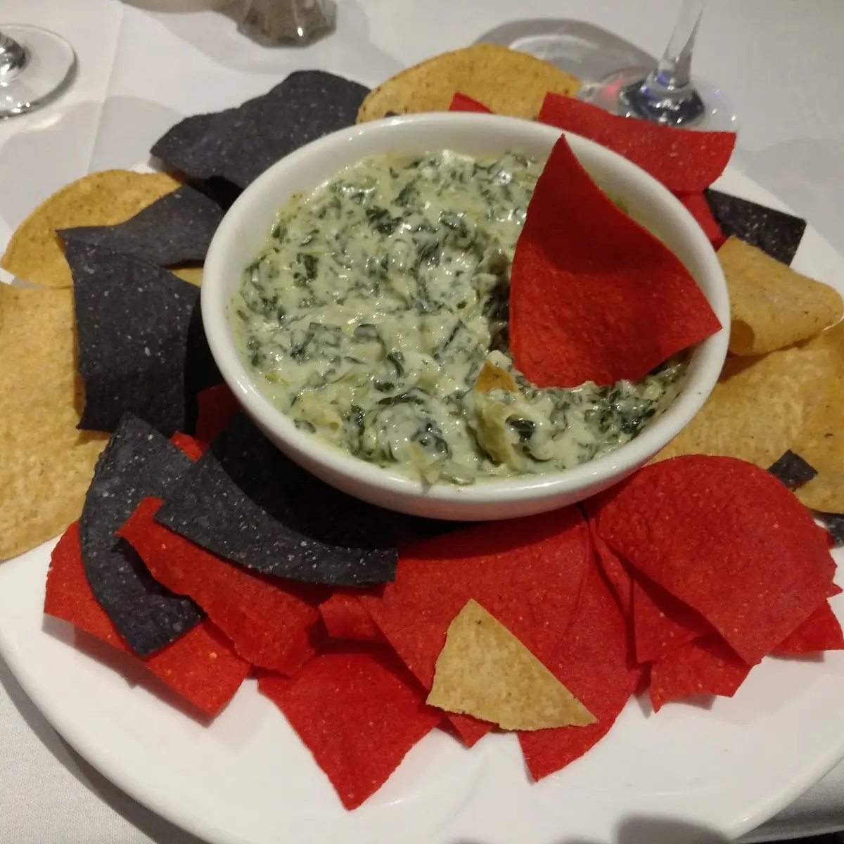 Spinach Dip and Chips