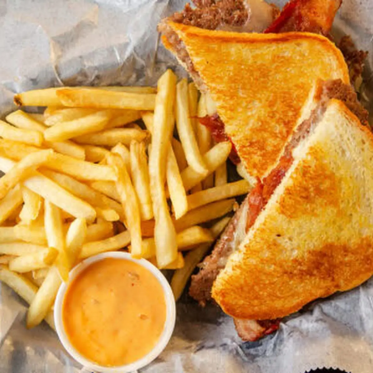 Grilled Cheese Bacon Burger