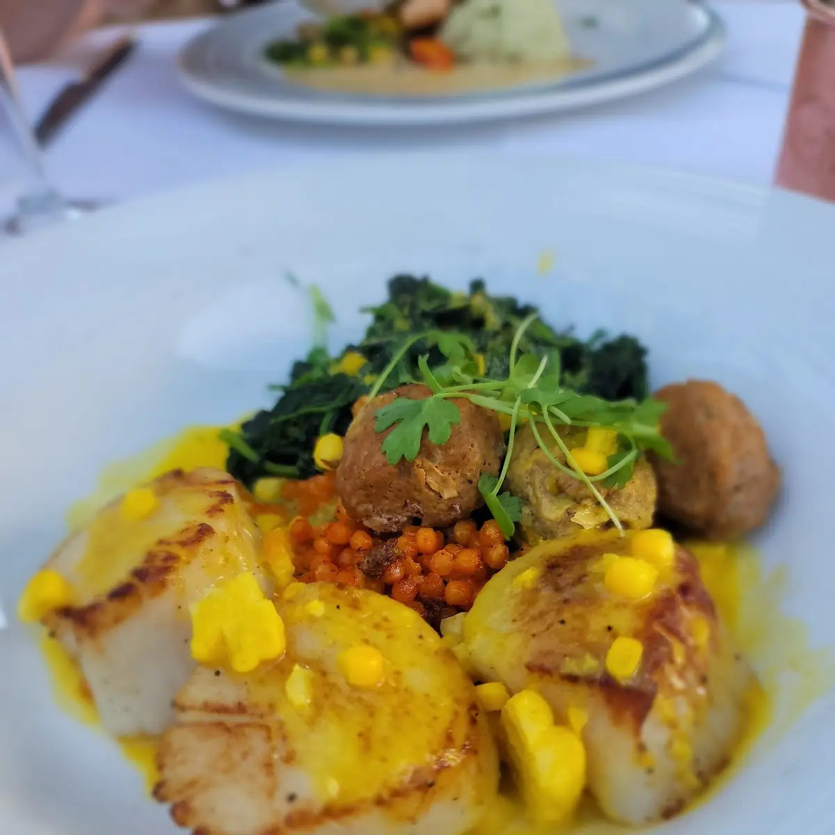 Scallops with Pork Belly
