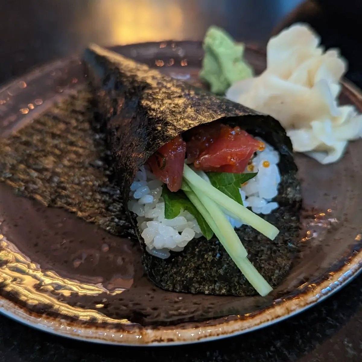 Hon Maguro Poke Hand Roll