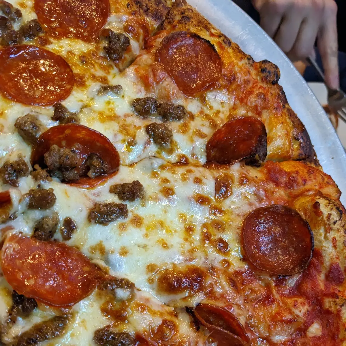 Pepperoni and Sausage Pizza