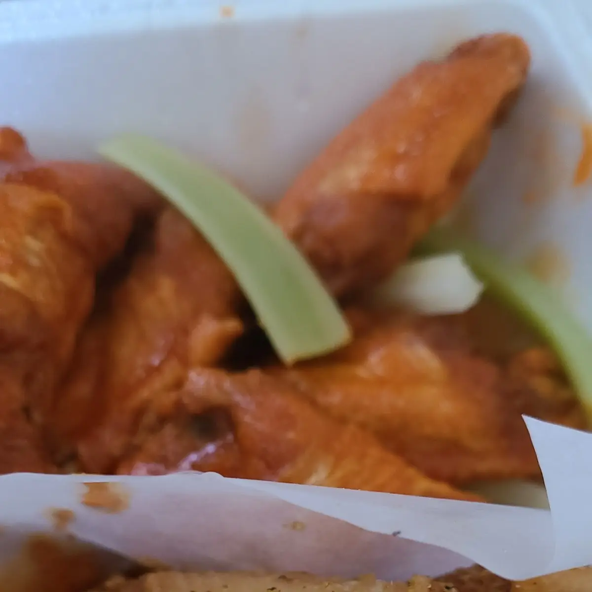 Lemon Pepper Wings and BBQ Wings