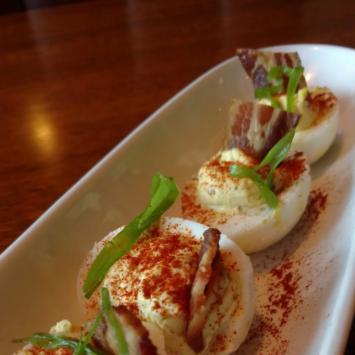 Smokey Bacon Deviled Eggs