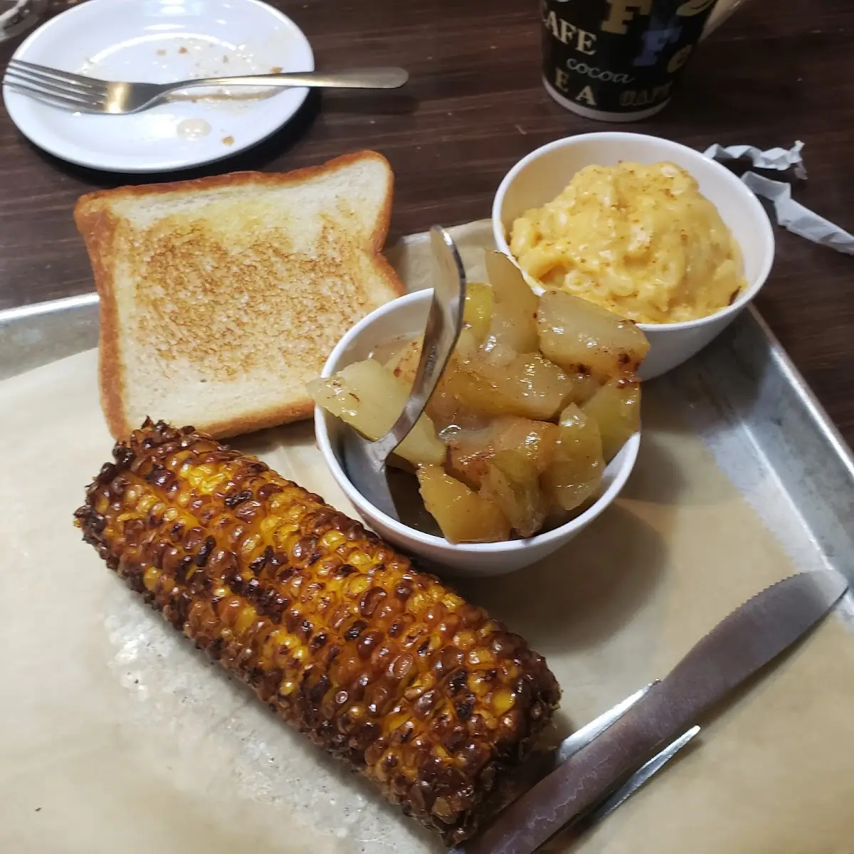 Corn on the Cob Applesauce Like Mac and Cheese