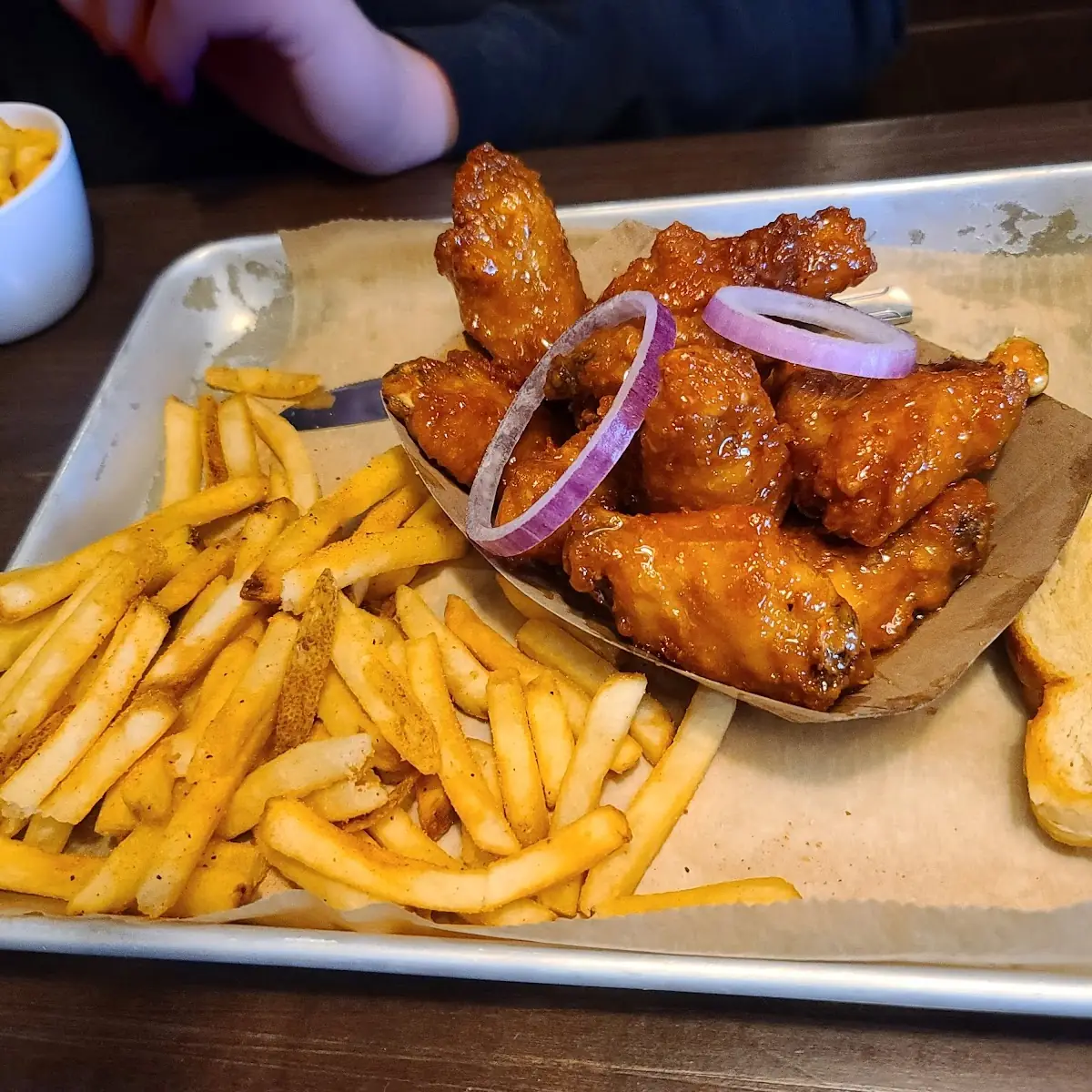 Honey Wings and Fries