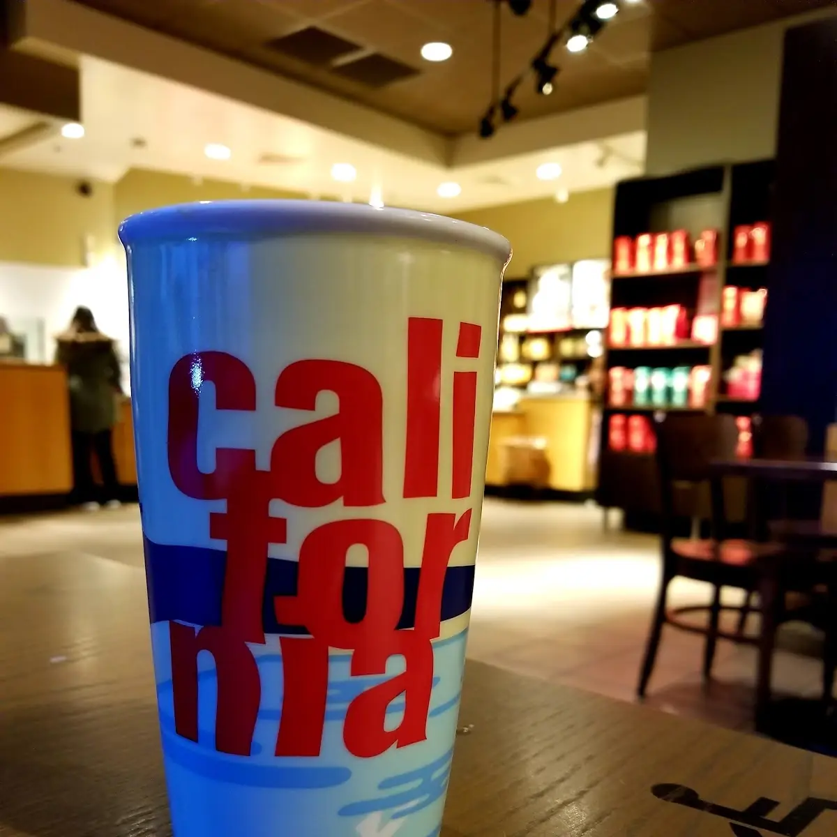 Pikes Place Coffee in a Starbucks Travel Mug