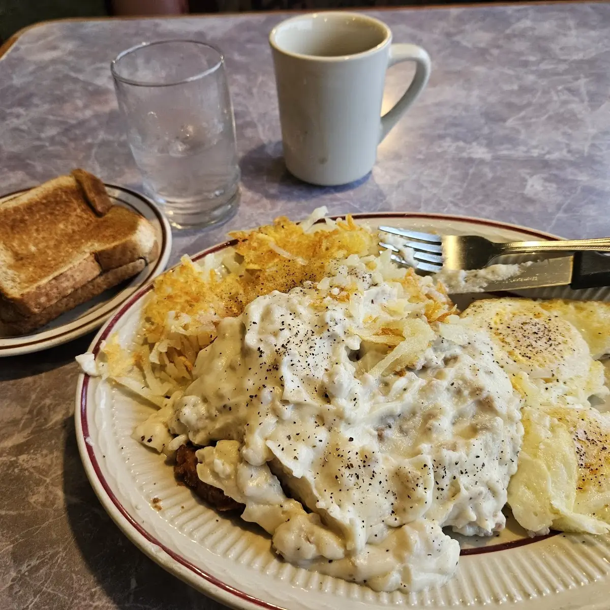 Country Fried Steak & Eggs