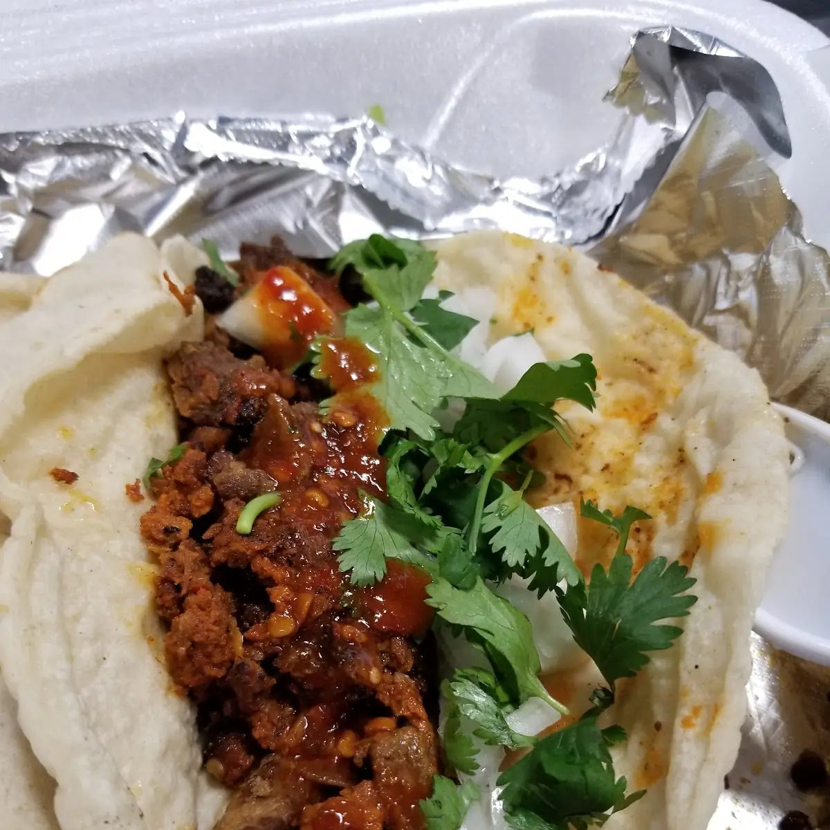 Carne Asada Y Chorizo Taco