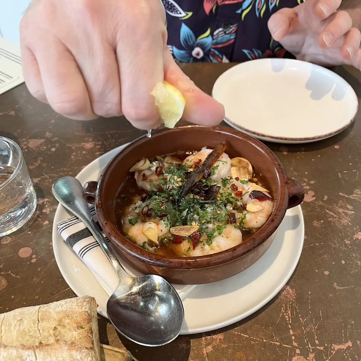 Gambas in Garlic Oil