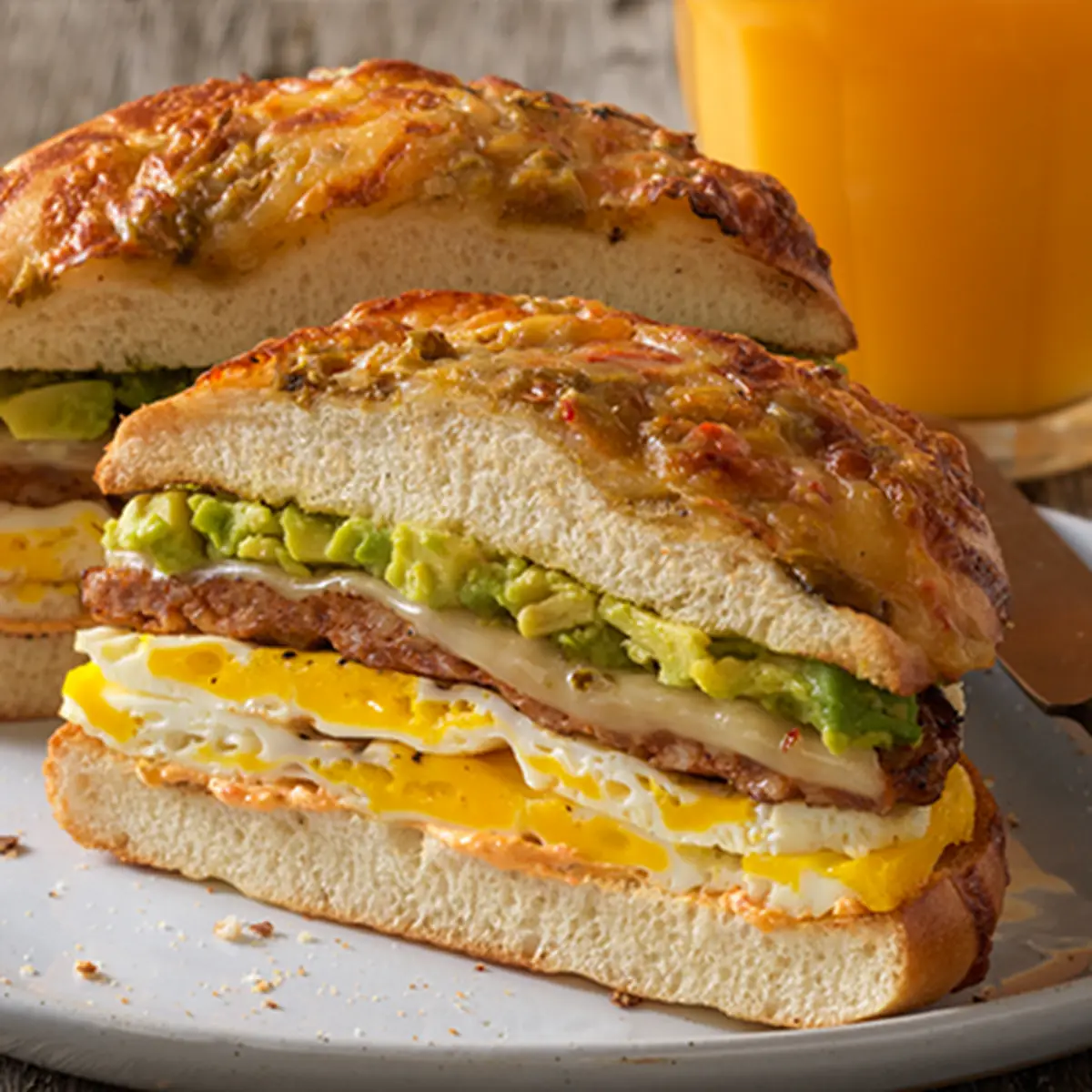 Cheddar Cheese Egg Sandwich