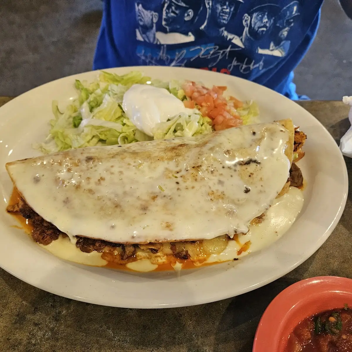 Chorizo and Shrimp Quesadilla