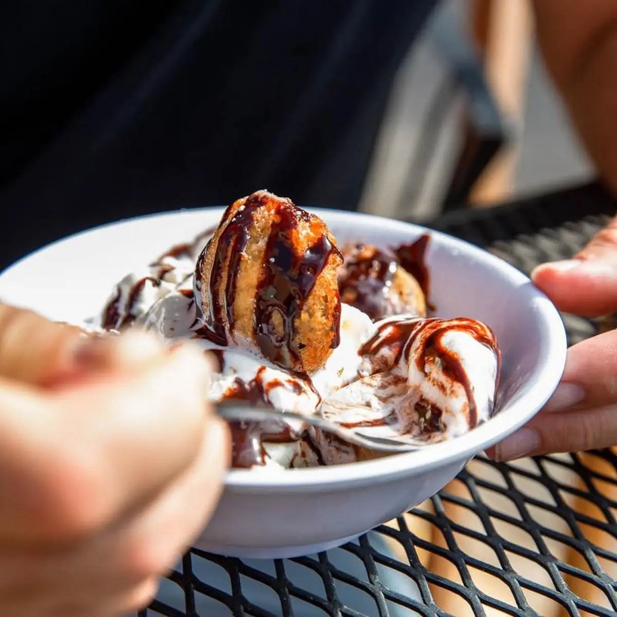 Deep Fried Oreo Sundae