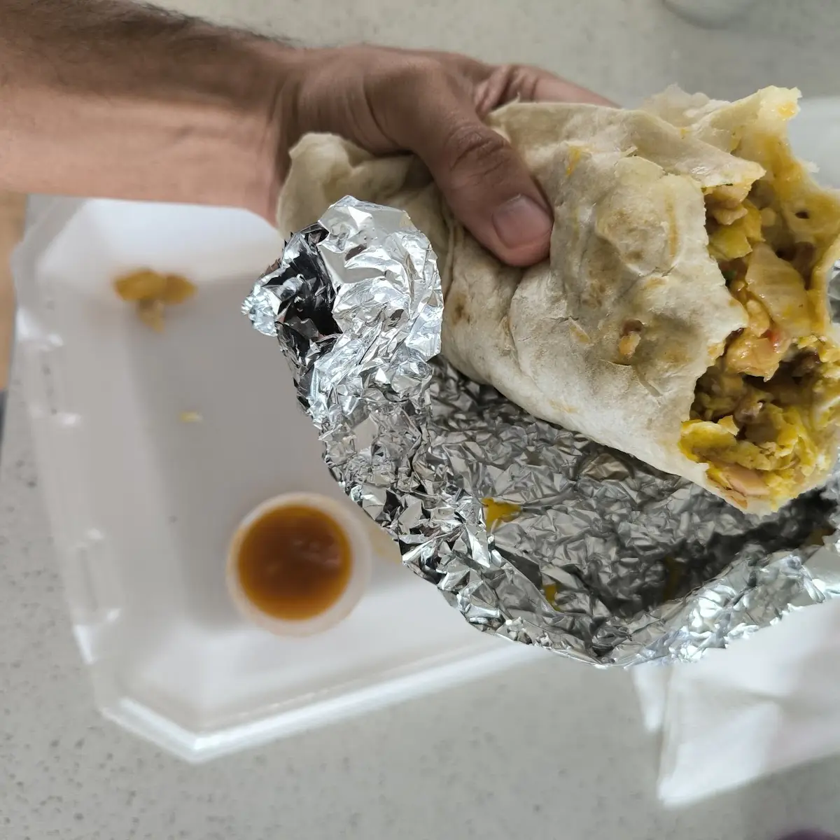 Burrito with Bacon