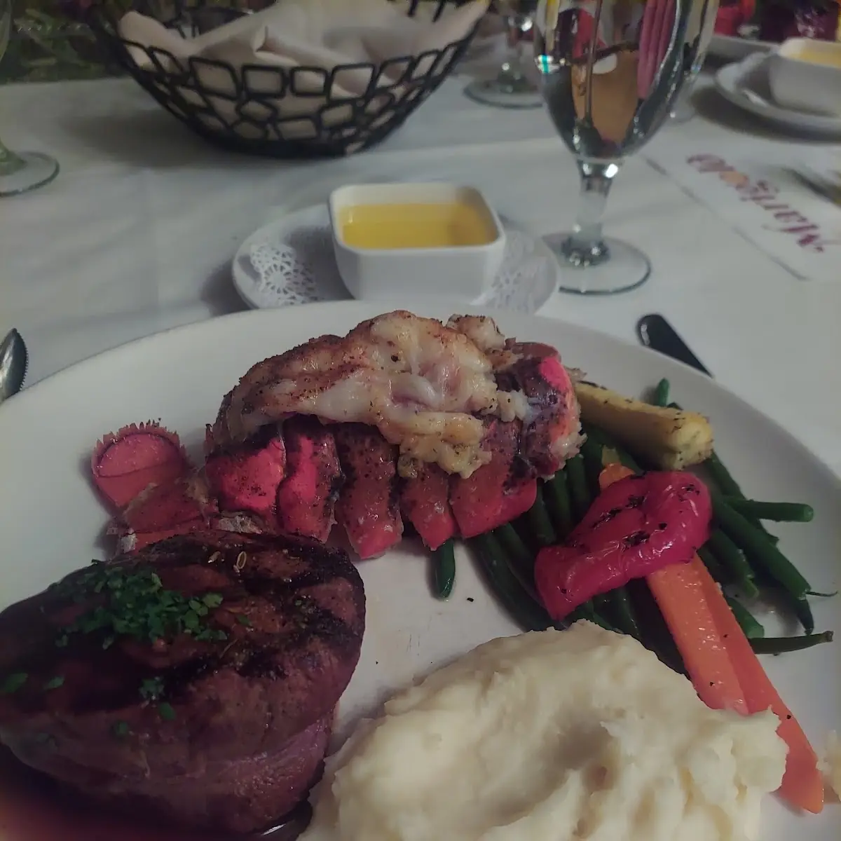Filet Mignon and Lobster Tail