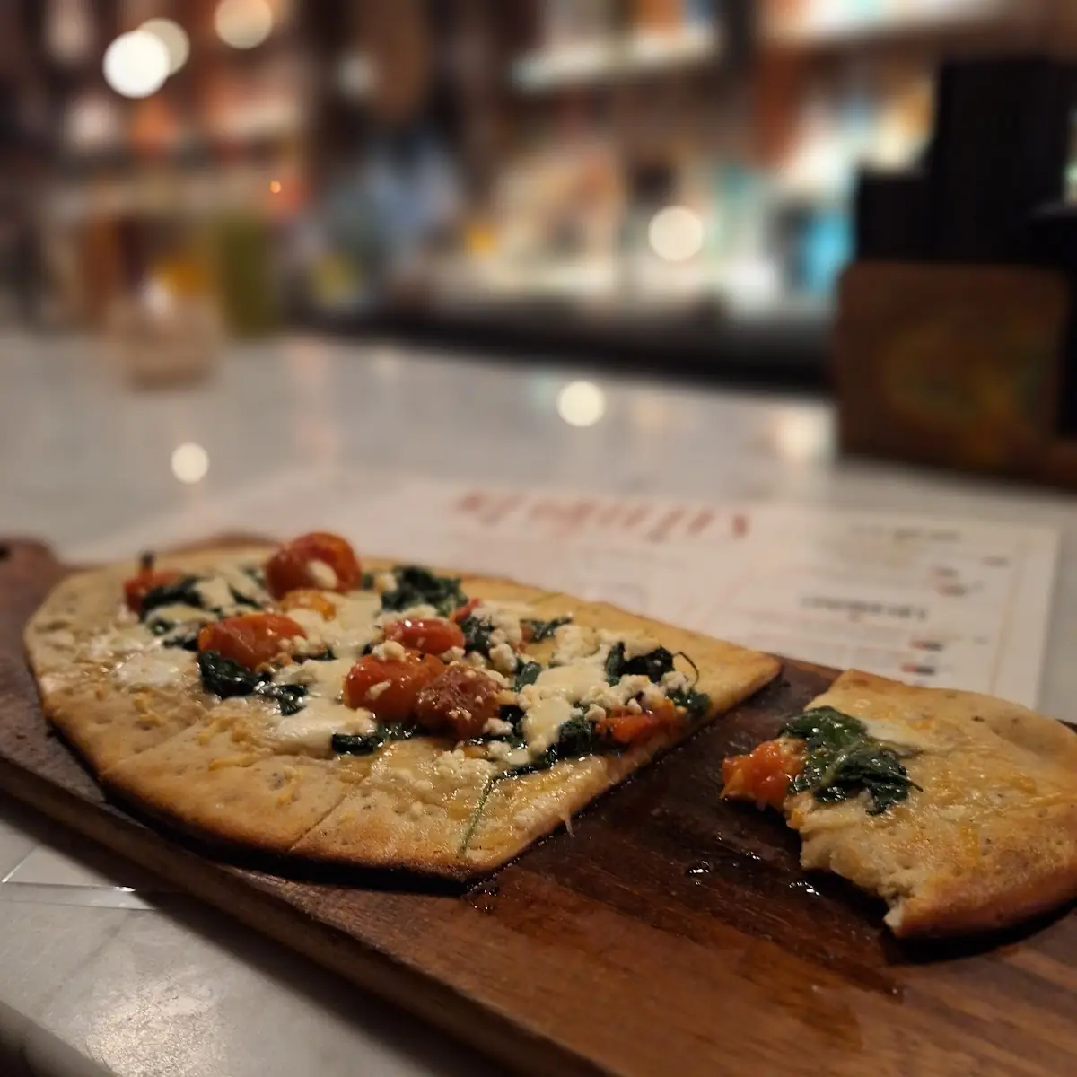 Spinach & Goat Cheese Flatbread
