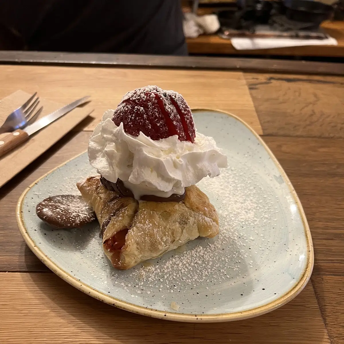 Sundae with Nutella and Ice Cream