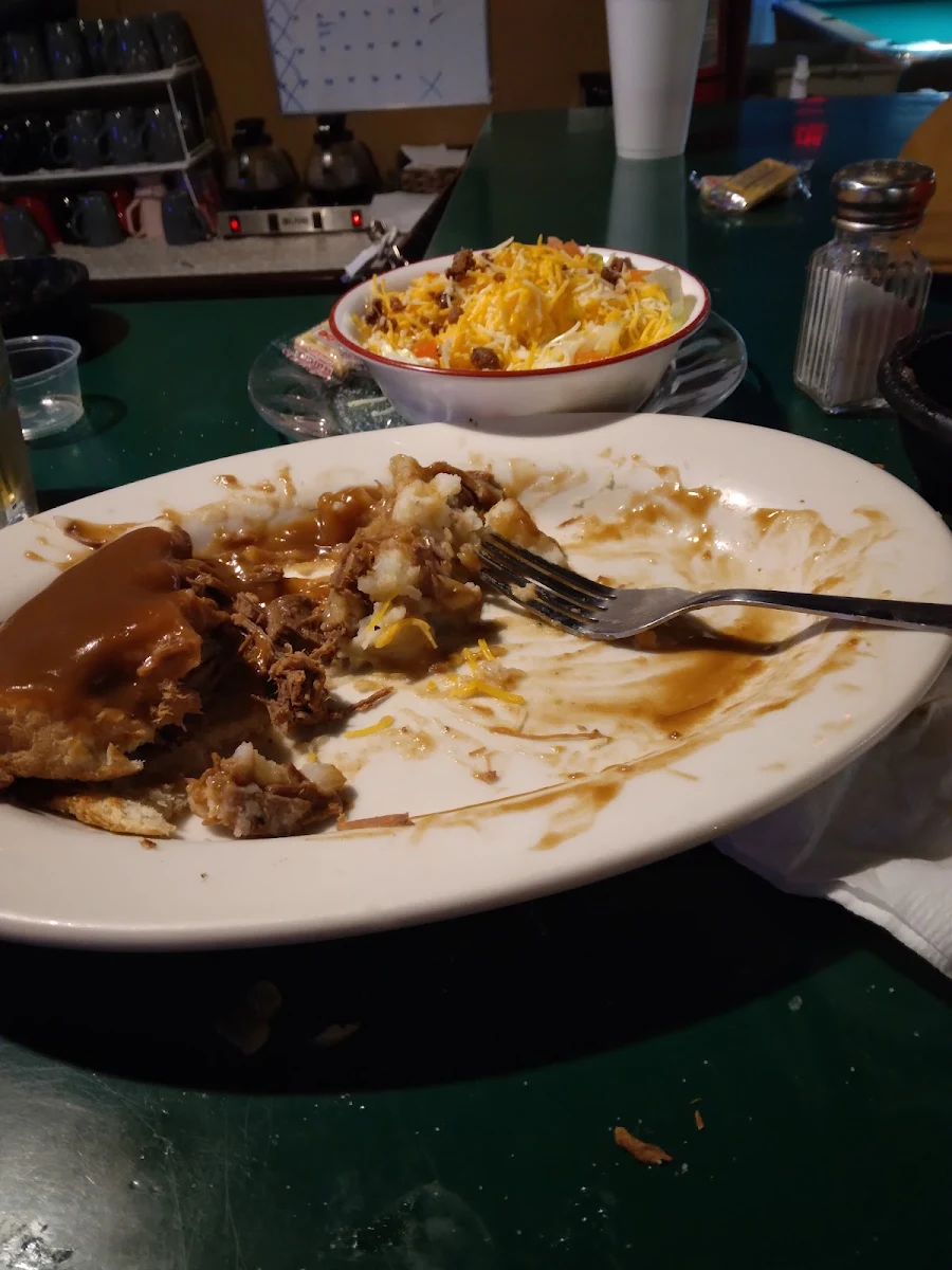 Open Faced Roast Beef Dinner