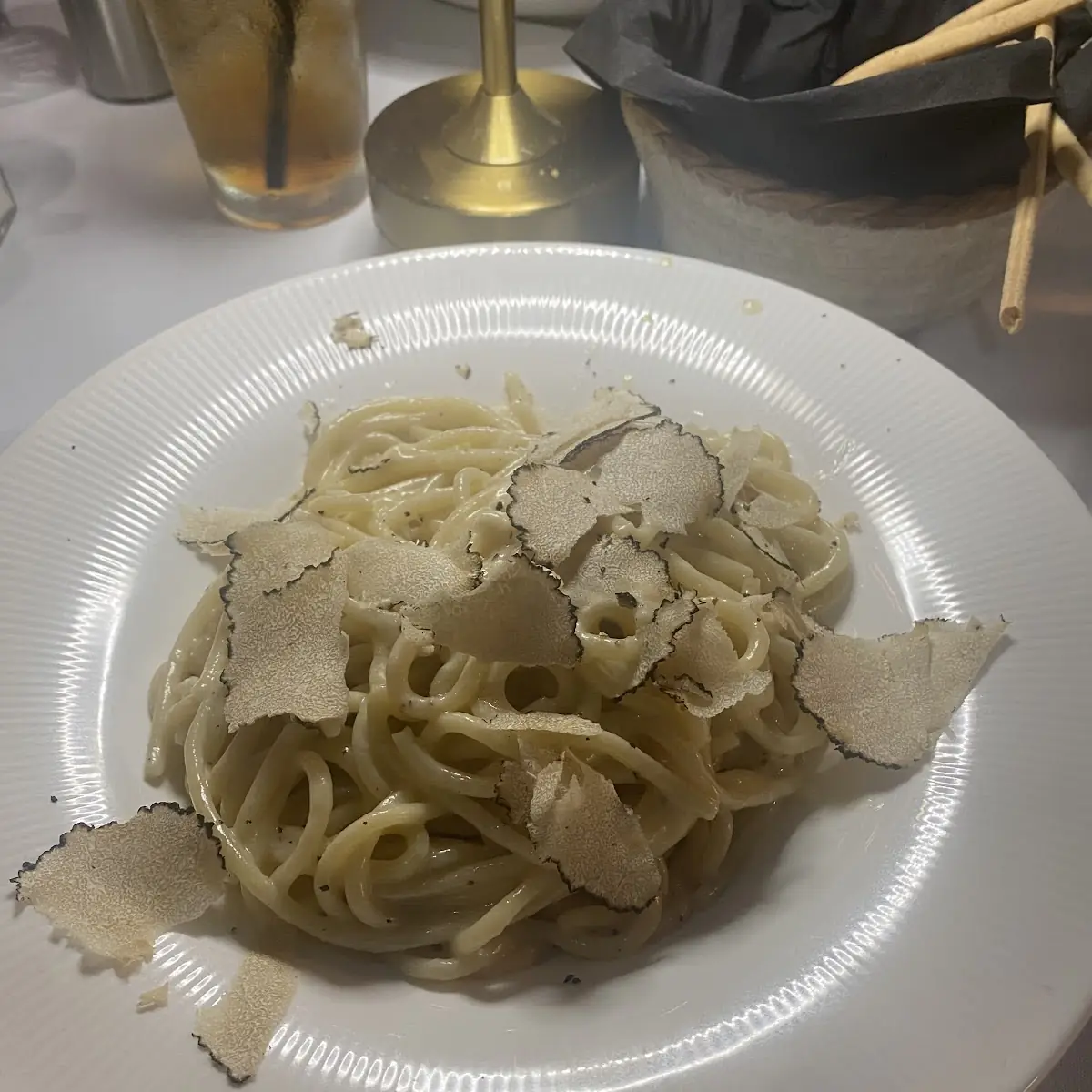 Creamy Pasta with Black Truffle